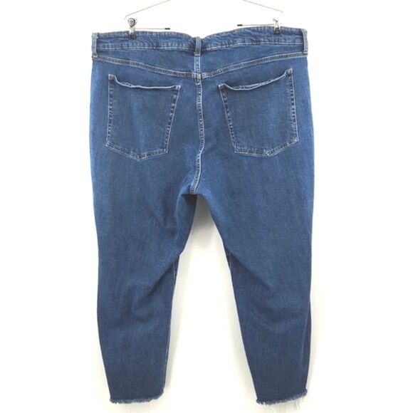 Old Navy Jeans High Rise OG Straight Size 24 Blue Denim Button Fly Western Norm - Picture 3 of 7